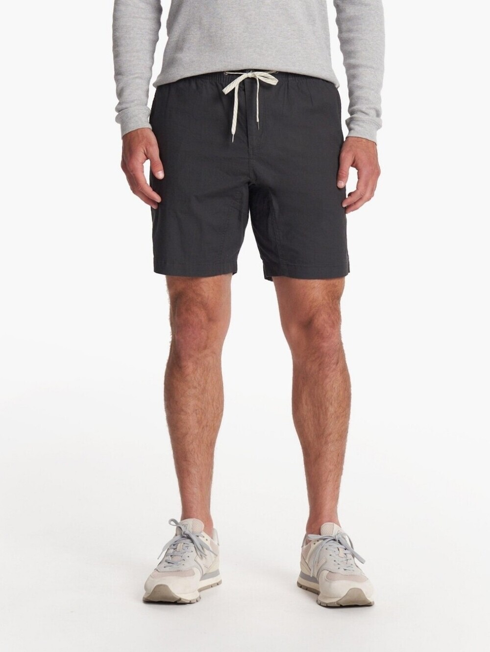 Vuori Ripstop Climber Shorts Men's Medium Charcoal Organic Cotton Drawstring 8"